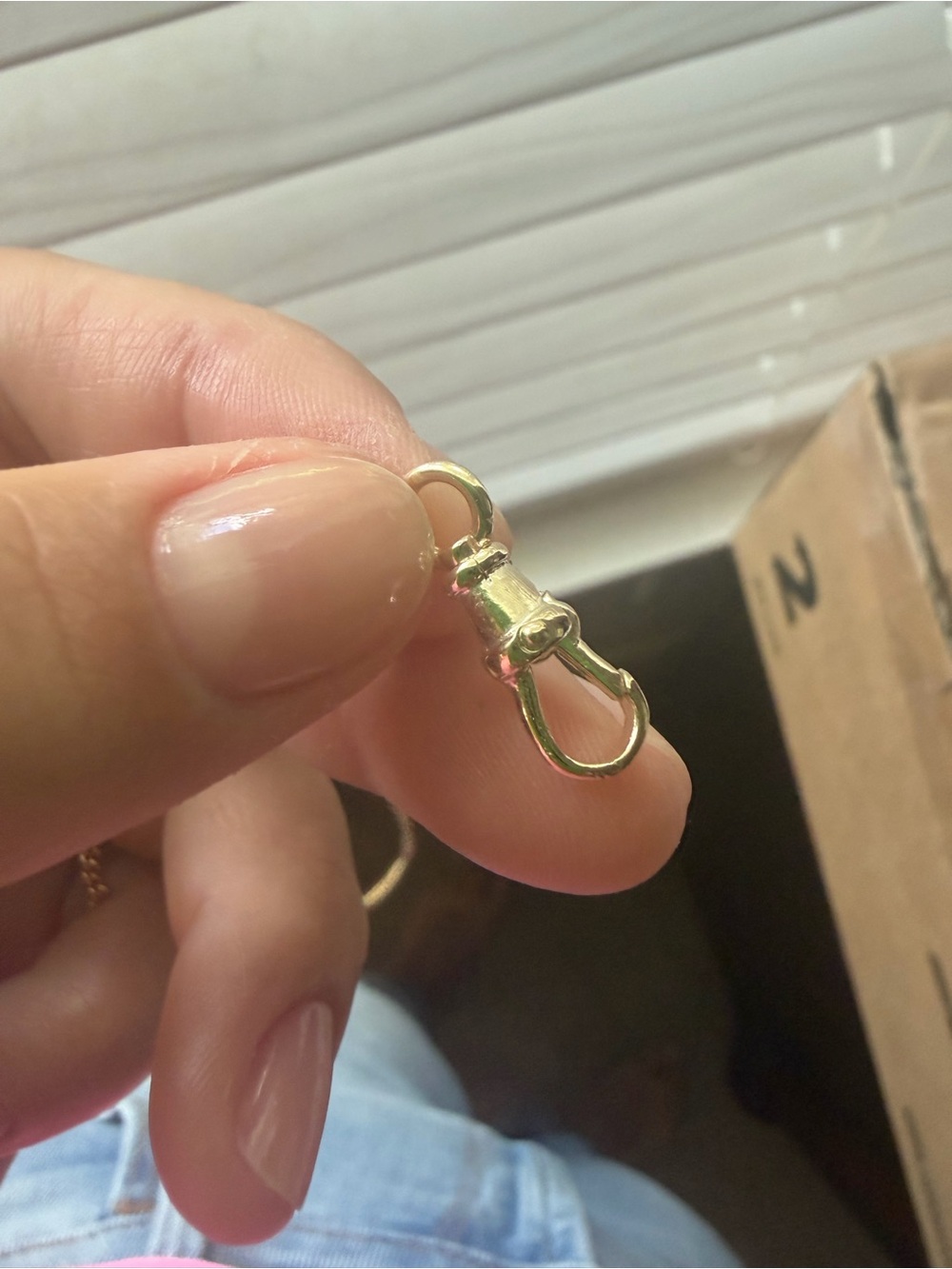 9k gold swivel dog clip - Picture 3 of 3